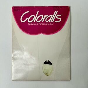 Vintage Coloralls Pantyhose Panties Women’s Size‎ C-D White Nylons Underalls New